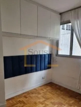 Imagem Apartamento 1 dormitório, sala espaçosa para 2 ambientes (em L), cozinha, banheiro e área de serv...
