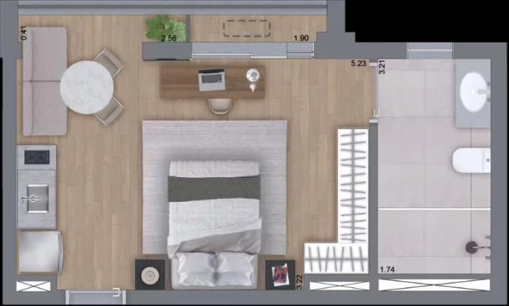 Imagem NIK SUNSET PAULISTA - PLANIK - Studios de 31m², excelente localização, 3 min da Estação Consolação!