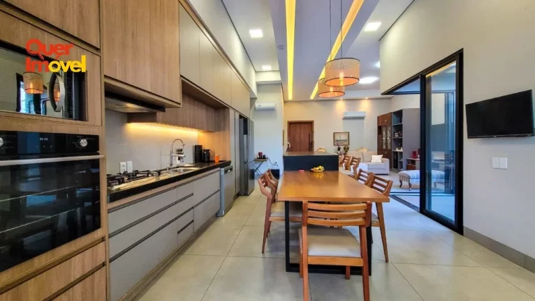 Imagem Casa de Luxo à Venda em Condomínio na AVENIDA OSCAR NIEMEYER, Quinta dos Ventos, Ribeirão Preto-SP - 3 suítes, 4 vagas - Quer Imóvel Negócios Imobiliários