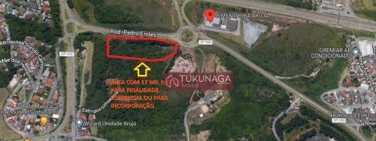 Área à venda, 17000 m² por R$ 17.000.000,00 - Caputera - Arujá/SP