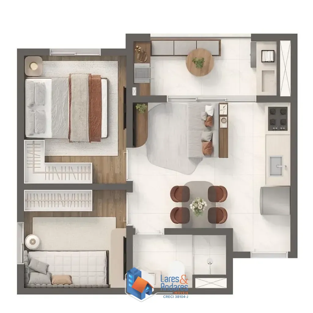 Imagem Apartamento à venda 2 Quartos 30M² Jurubatuba São Paulo - SP | Vivaz Nações Unidas 2