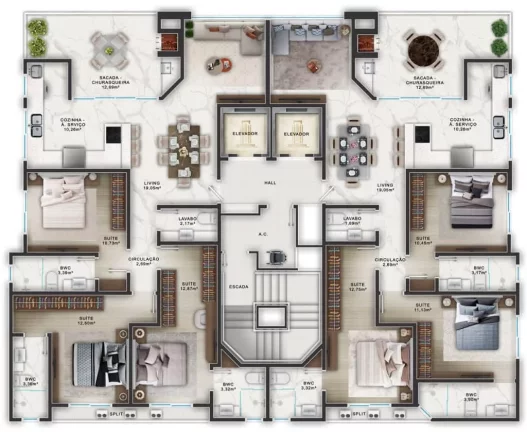 Imagem Cattena Residence - Apartamento à venda no bairro Centro - Itapema/SC