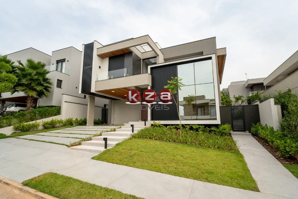 Imagem Imponente Casa de Luxo em Condomínio Alphaville Dom Pedro 3, Campinas-SP: 4 Quartos, 4 Suítes, 3 Salas, 6 Banheiros, 4 Vagas, 346m².