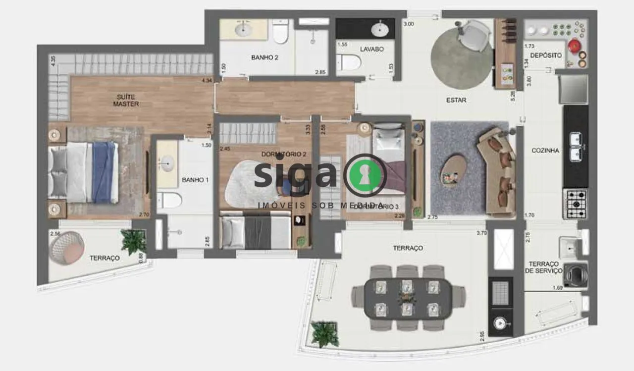 Imagem Apartamento para venda no Brooklin, São Paulo - SP
