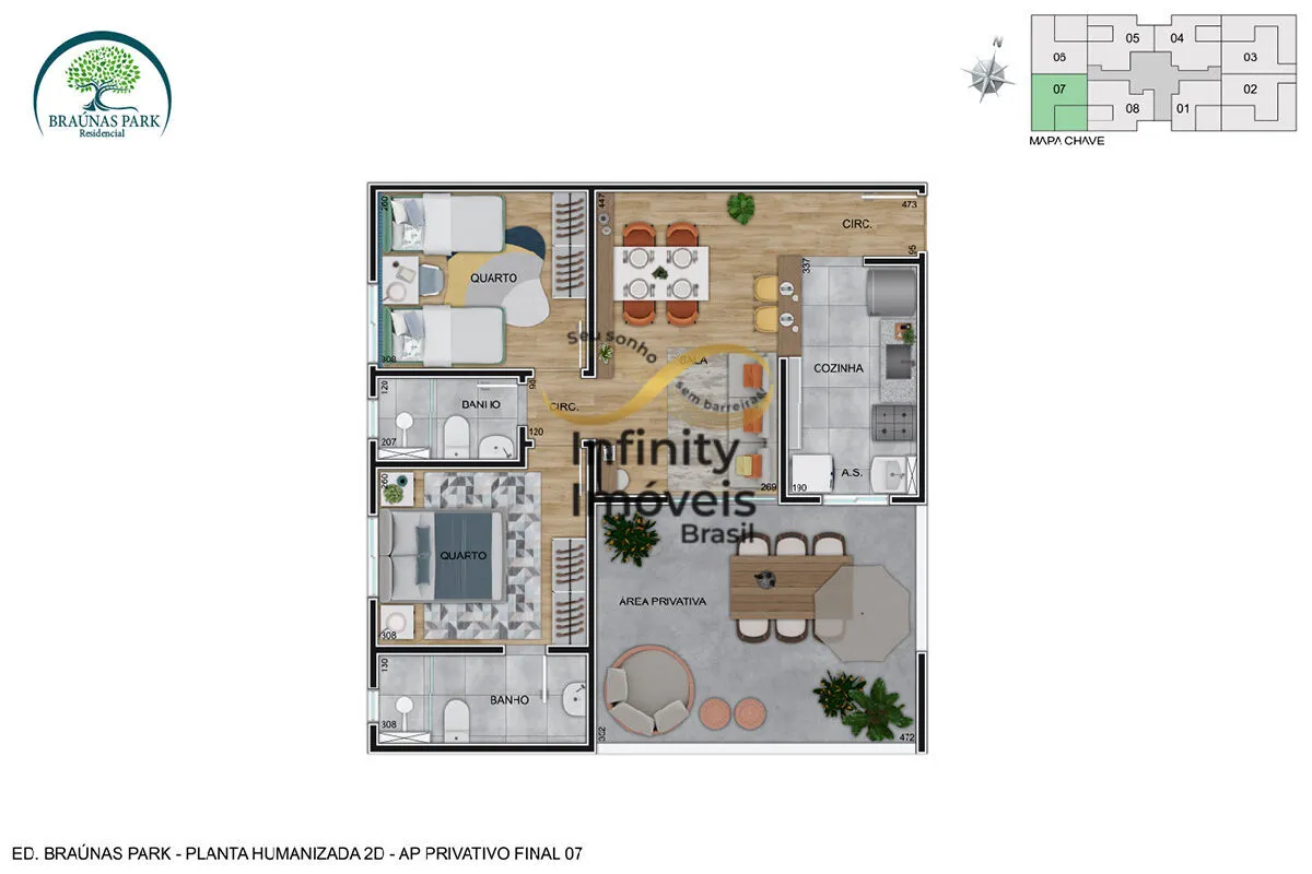 Imagem RESIDENCIALBRAUNAS PARK - Apartamento à venda no bairro Braúnas - Contagem/MG