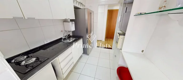 Imagem Flat disponível para locação no Condomínio Prive Cidade Jardim, com 55m², 1 dormitório e 1 vaga