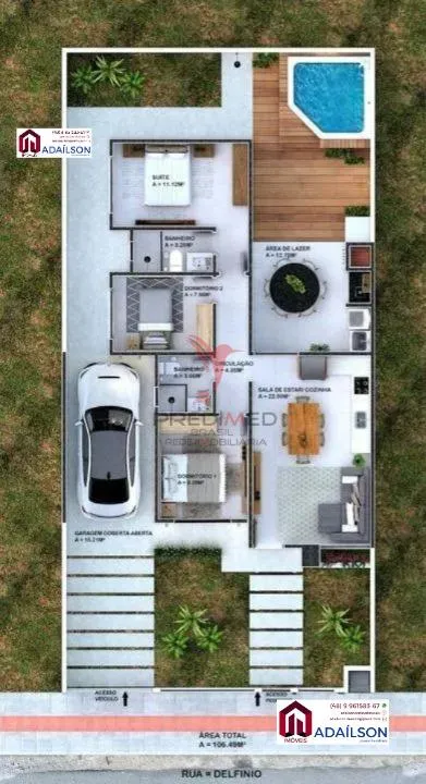 Imagem Casa para Venda em Palhoça - SC, Bela vista, 3 dormitórios, 1 suíte, 2 banheiros, 2 vagas