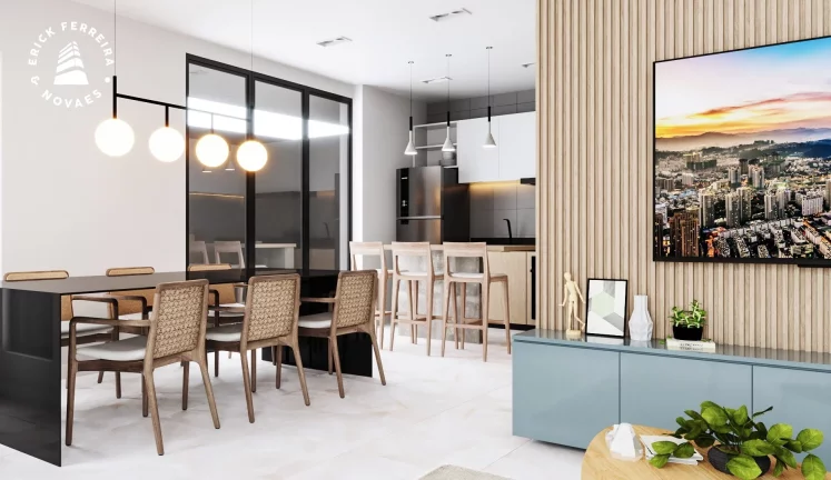Imagem Casa de 3 dormitório sendo uma suite MARTES com 30m² área gourmet sala de estar e jantar, cozinha, um lavabo, area de serviço e duas vagas de garagem