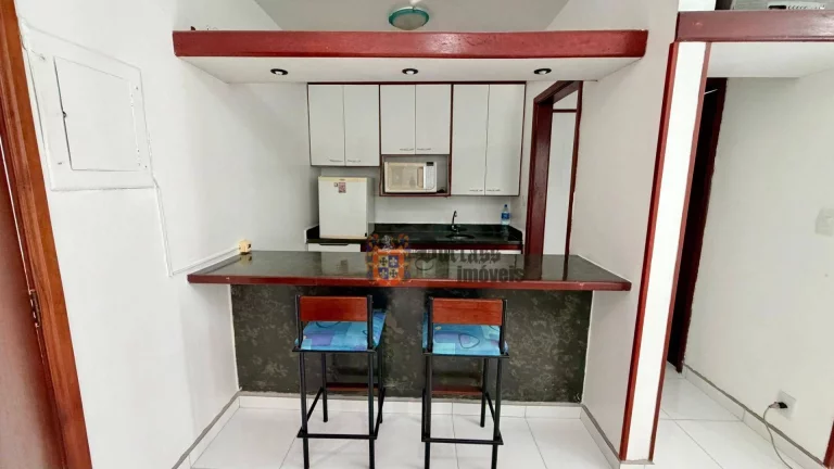 Imagem Flat com 1 dormitório à venda, 50 m² por R$ 200.000 - Centro - São Vicente/SP