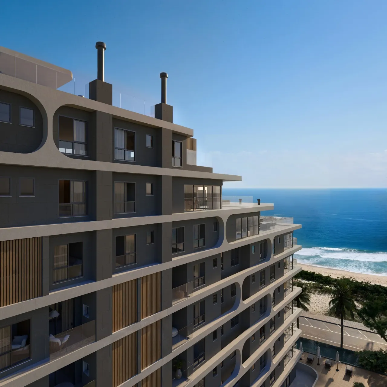 Imagem O BYOMA Residencial e Comercial está localizado de frente para o mar, no nobre Balneário Rainha do...