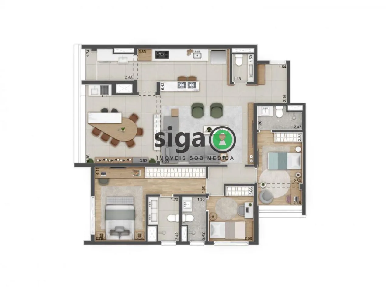 Imagem Apartamento para venda no Alto da Boa Vista, São Paulo - SP