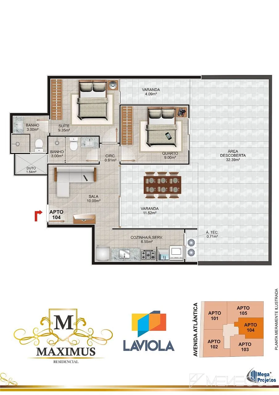 Imagem Maximus - Empreendimento com apartamentos a venda na Praia do Morro com Lazer completo