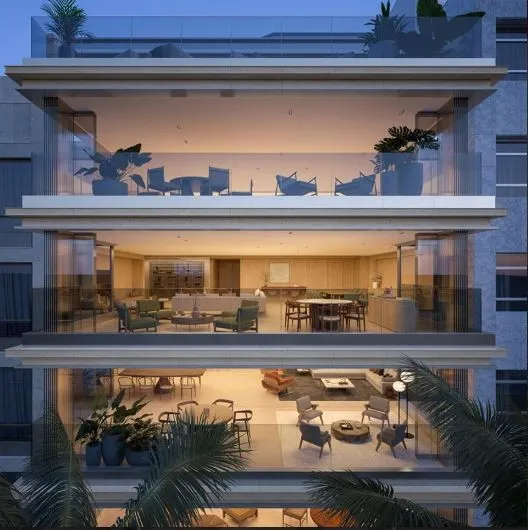 Imagem Mar Delfim Moreira 120 Apartamentos de Luxo no Leblon