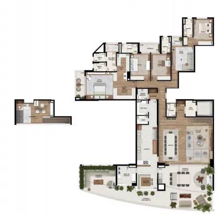 Imagem Apartamento com 4 Quartos à Venda, 336 m² em Green Valley Alphaville - Barueri