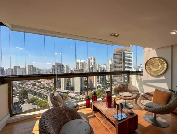 Imagem Imperdível: Apartamento à venda no Brooklin Paulista, São Paulo-SP, 3 quartos, 3 suítes, 3 salas, 4 banheiros, 4 vagas, 240m².