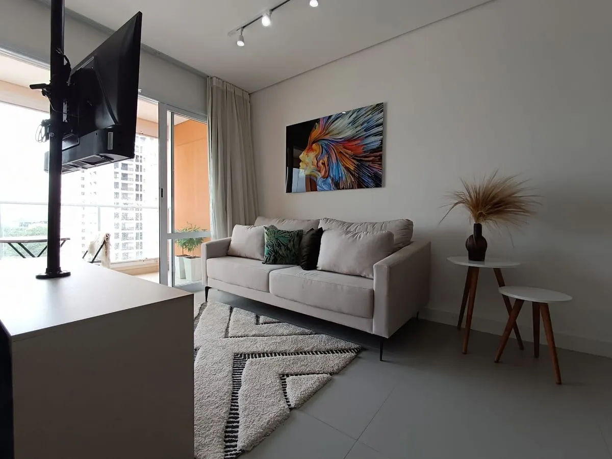 Foto do imóvel Apartamento com 1 Quarto para alugar, 47m² - Brooklin em Rua Vieira de Morais, 1936 - Brooklin, São Paulo - SP