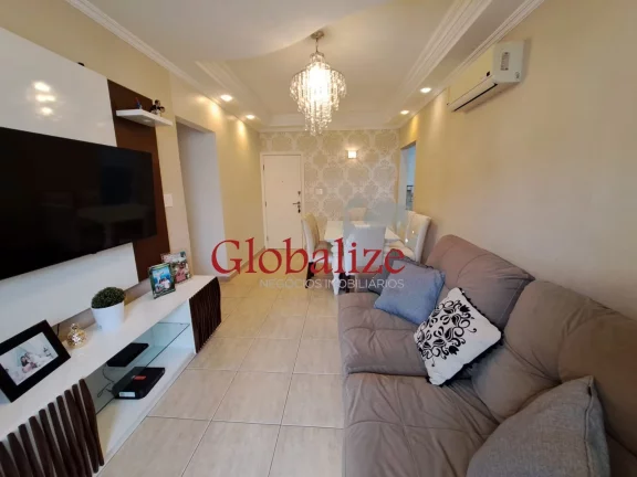 Imagem Apartamento à venda com 84m², 2 quartos, 2 banheiros, dependência, 1 vaga por R$536.000,00 n0 Campo Grande em Santos