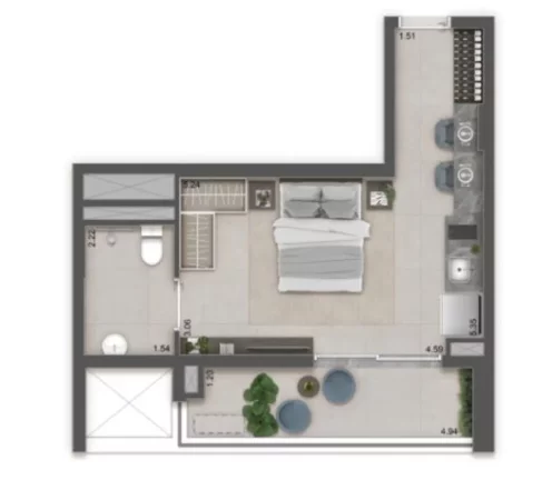 Imagem RAÍZES PREMIUM BUTANTÃ - MITRE - Aptos de 65m², a 750 metrôs do metrô Butantã Linha 4 Amarela!!