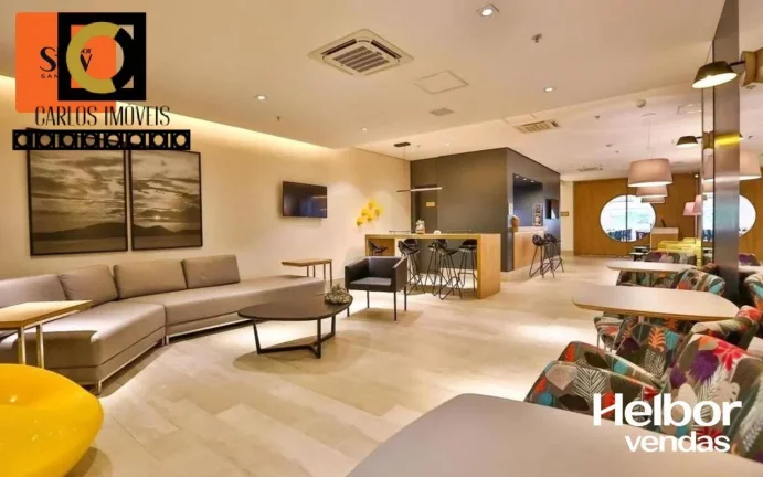 Imagem Apartamentos Stúdios 100% mobiliados, na praia, por apenas R$379.000-Santos