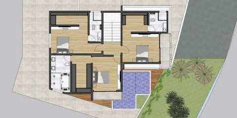 Imagem VENDA DE SOBRADO NOVO NO CONDOMÍNIO REAL PARK, EM ARUJÁ/SP, 315m² com 3 suítes amplas, espaço gourmet, piscina e garagem coberta. CONSULTE-NOS.