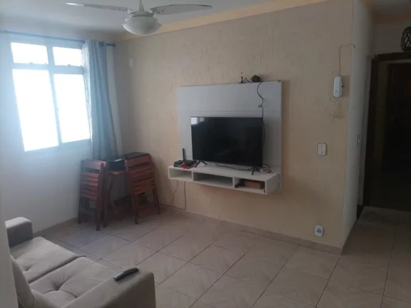 Imagem Apartamento de frente composto de 2 quartos banheiro social uma vaga de garagem na Praia do Morro