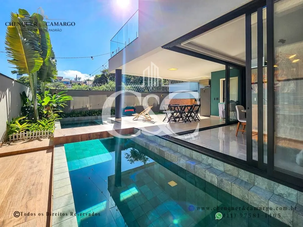 Imagem Casa à venda no Village das Flores Jundiaí, nova, mobiliada, 3 suítes e piscina