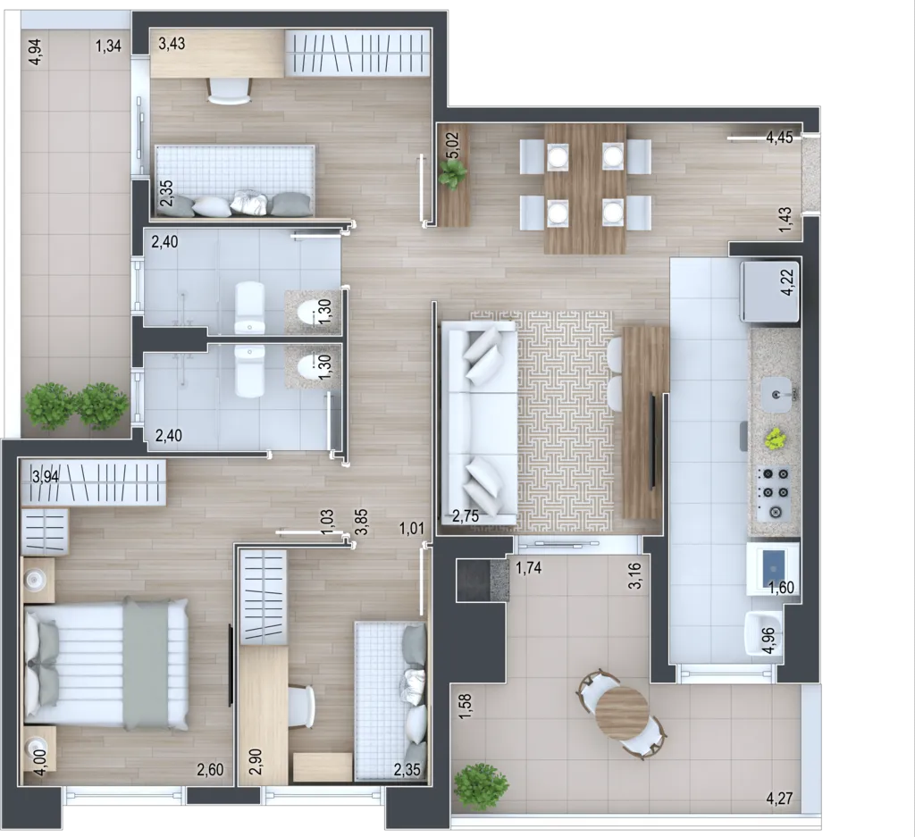 Imagem APARTAMENTO RESIDENCIAL em Curitiba - PR, Portão