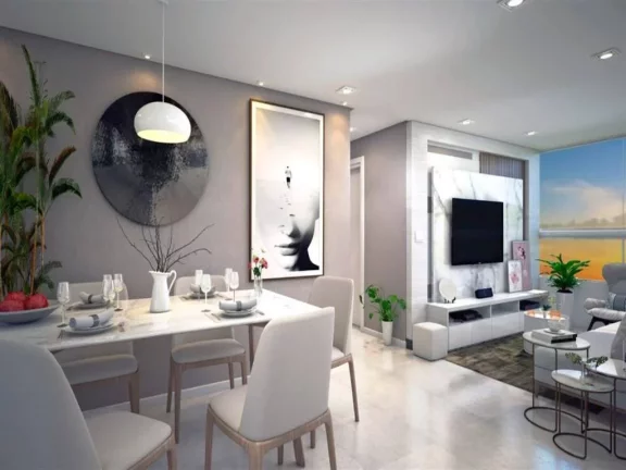 Imagem Apartamento com 2 dormitórios à venda, 70 m² - Guilhermina - Praia Grande/SP