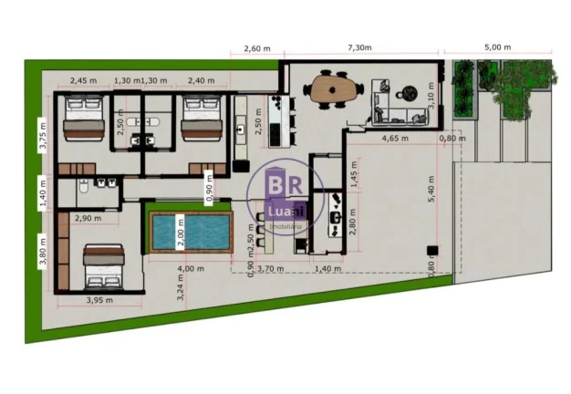Imagem Casa térrea na planta - Tauá Tangará