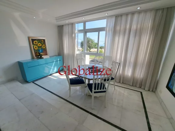 Imagem Apartameno à venda com 210m², 3 quartos, 2 suítes, 2 vagas, frente mar por R$2.700.000,00 no Boqueirão em Santos