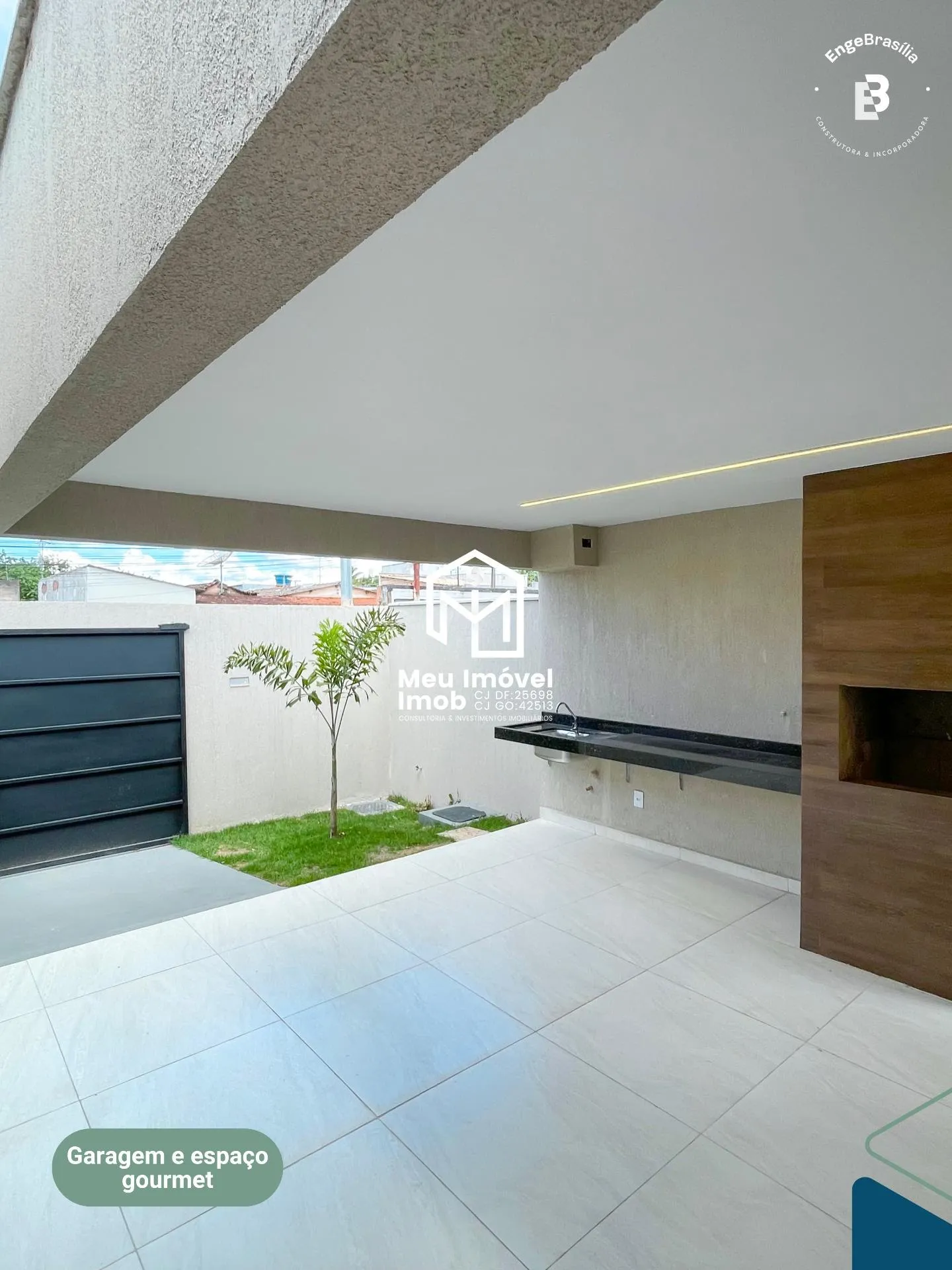 Imagem Projeto C1 Casa 3 Quartos 1 Suíte 1 Vaga 102m² Porcelanato