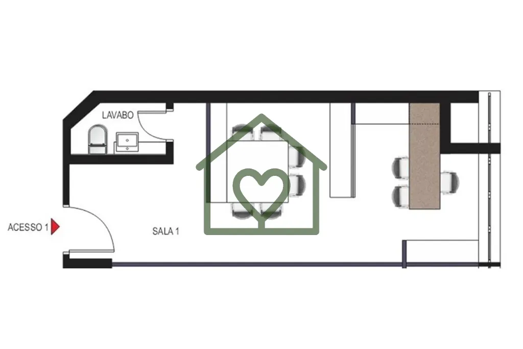 Imagem Excelente oportunidade para investidores: sala comercial já locada, com retorno garantido! 
 
Local...