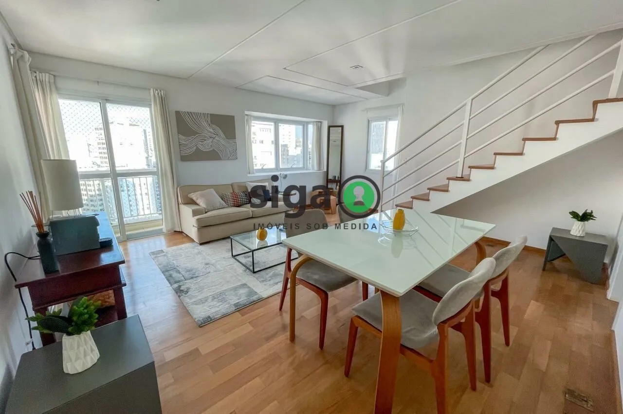Imagem Cobertura Duplex mobiliada e com Jacuzzi disponível para locação a poucas quadras da Av. Paulista