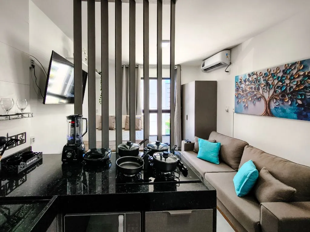 Imagem Flat mobiliado de 21 m² em Intermares, com piscina, churrasqueira, vaga e segurança 24h, a 5 min da região do Jacaré.