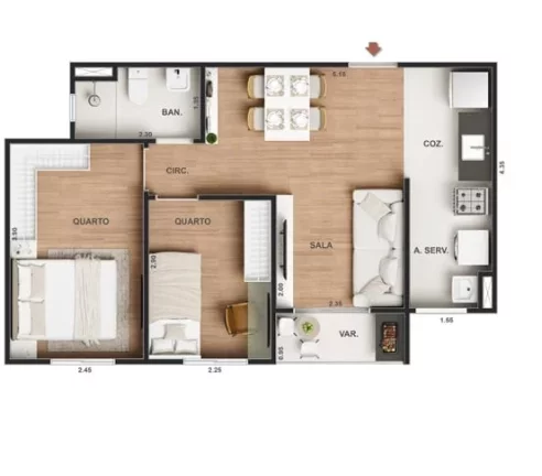 Imagem APARTAMENTO RESIDENCIAL em Rio de Janeiro - RJ, Pechincha