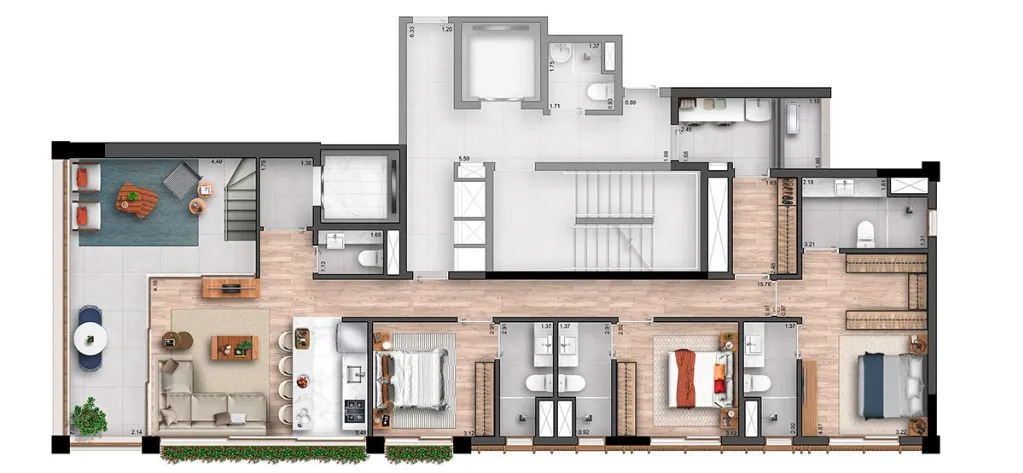 Imagem Cobertura duplex em Itaim Bibi São Paulo SP, comprar apartamento em Itaim Bibi São Paulo SP, apartment in São Paulo Brazil, apartamento 3 suítes em SP