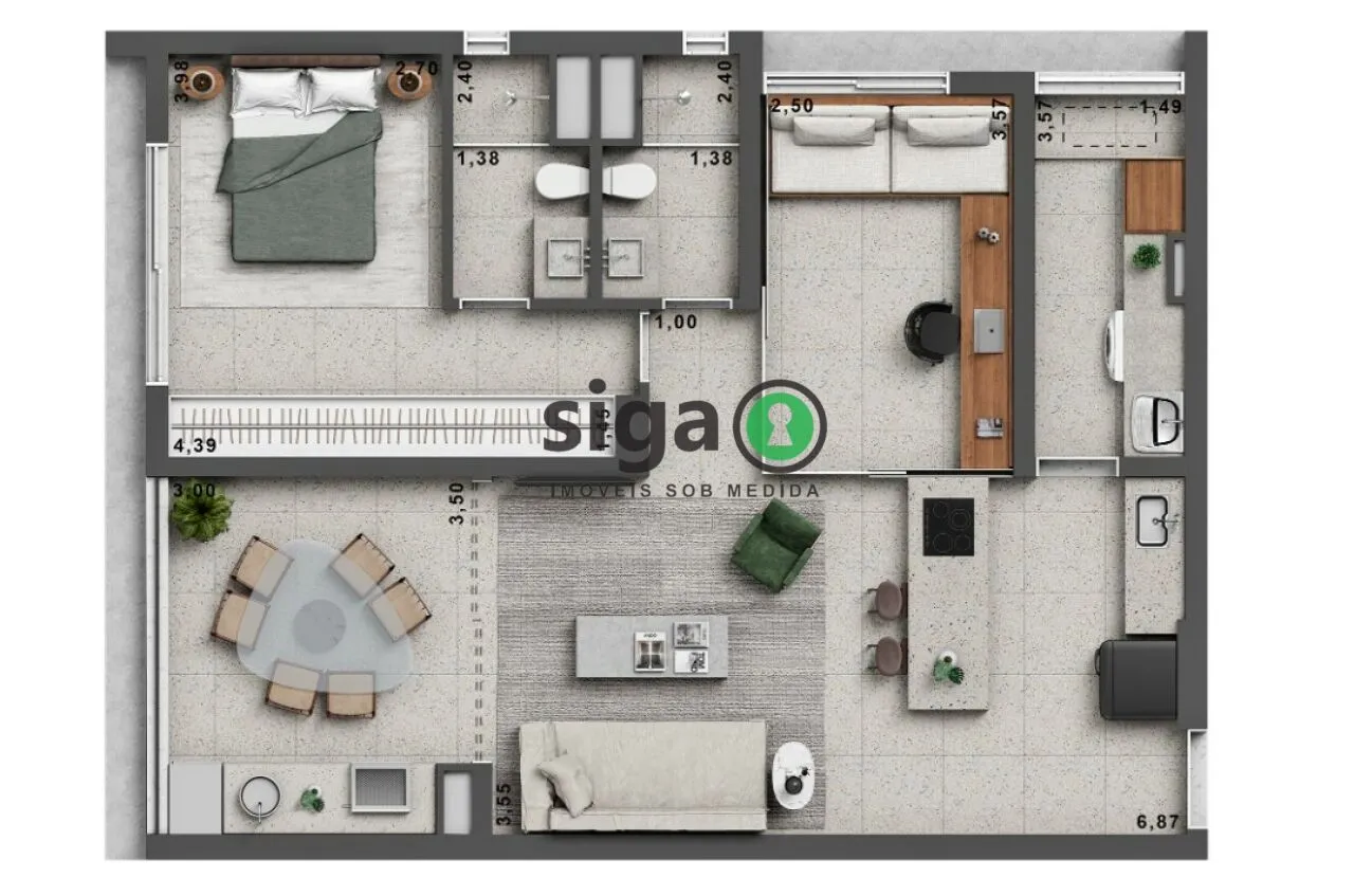 Imagem Apartamento para venda em Pinheiros 2 dormitórios, São Paulo - SP