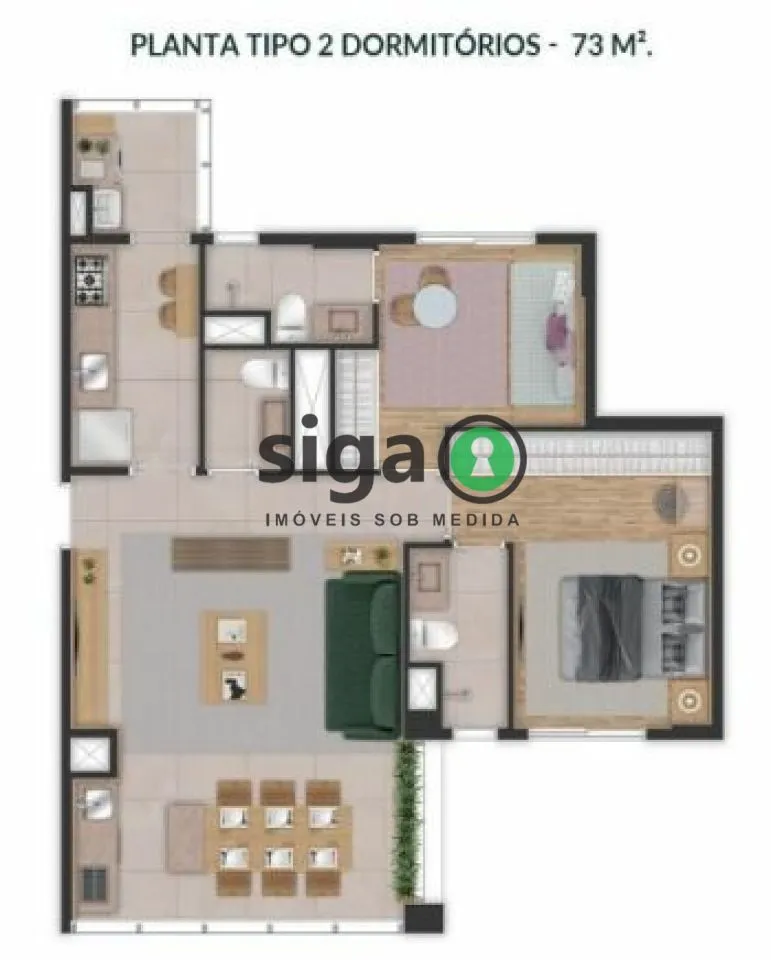 Imagem Apartamento para venda no Campo Belo, Sao Paulo - SP