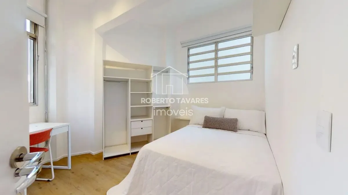 Imagem Apartamento mobiliado, com 4 dormitórios, 2 suítes, 1 vaga de garagem e 4 banheiros, bem localizado. Fica próximo ao Shopping Frei Canneca.