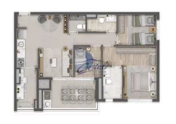 Imagem Apto 85m², 1 suíte, 1 vaga - Butanta