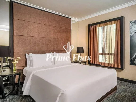 Foto do imóvel Flat disponível para venda no Novotel Jardins, com 60m², 1 dormitório e 1 vaga de garagem em Alameda Campinas