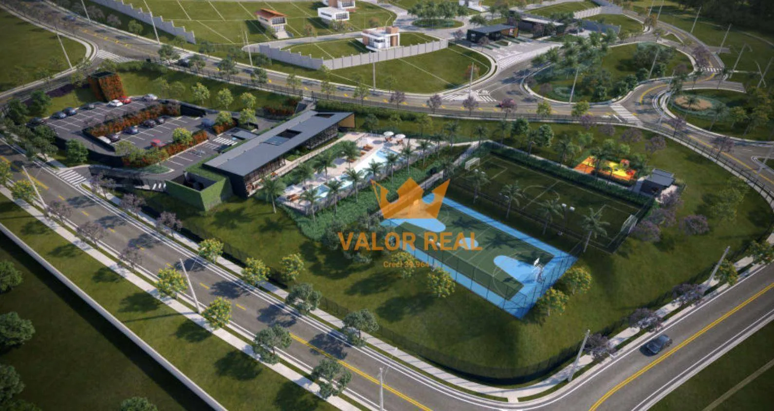 Imagem Terreno Condomínio, Residencial Vista Campinas, Terreno com 267,19m². Projeto construção realizado