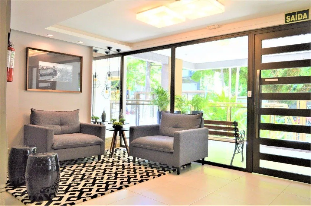 Imagem Excelente apartamento 2 dormitórios com duas suítes, lavabo e 2 vagaS coberta próximo Av. Goethe