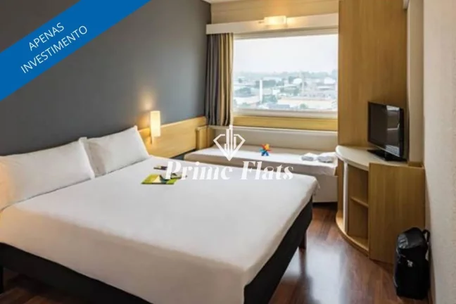 Foto do imóvel Flat disponível para venda no Hotel Íbis Tamboré, com 19m², 1 dormitório e 1 vaga em Avenida Marcos Penteado de Ulhôa Rodrigues