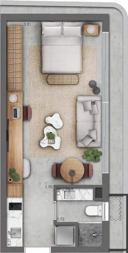 Imagem Apartamento Loft - Trend Downtown Nano