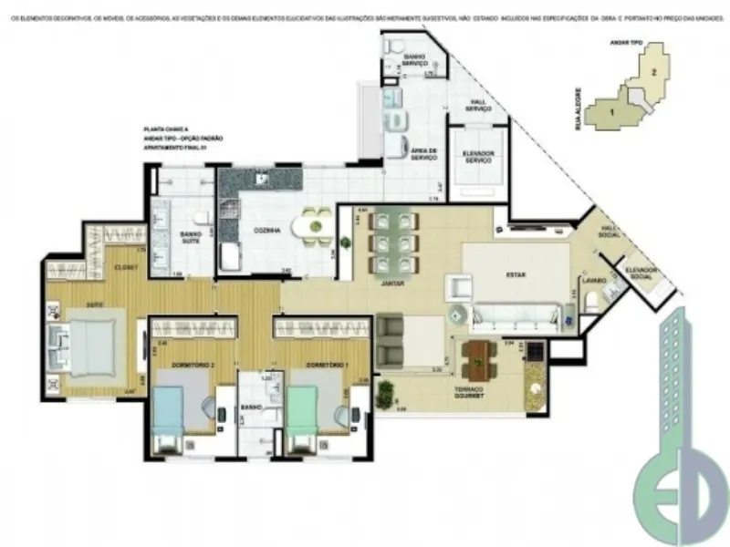 Imagem Comprar apartamento com 3 quartos em São CaetanO