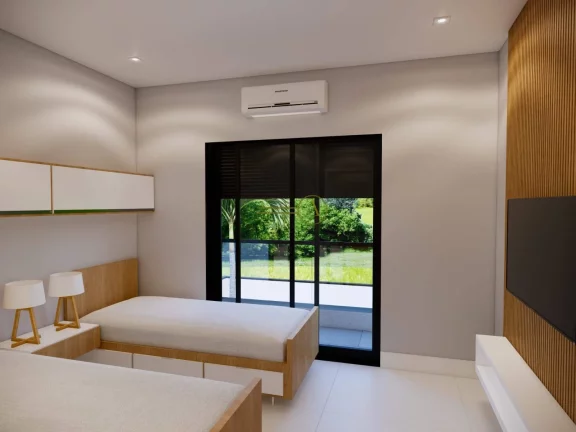 Imagem Sobrado luxuoso será entregue em julho 2025 cond Bougainville IV mobiliado