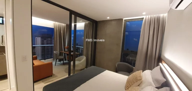 Imagem Apartamento para locação em Pinheiros, com 1 quarto, 1 banheiro, 1 vaga de garagem, 46m² de área.