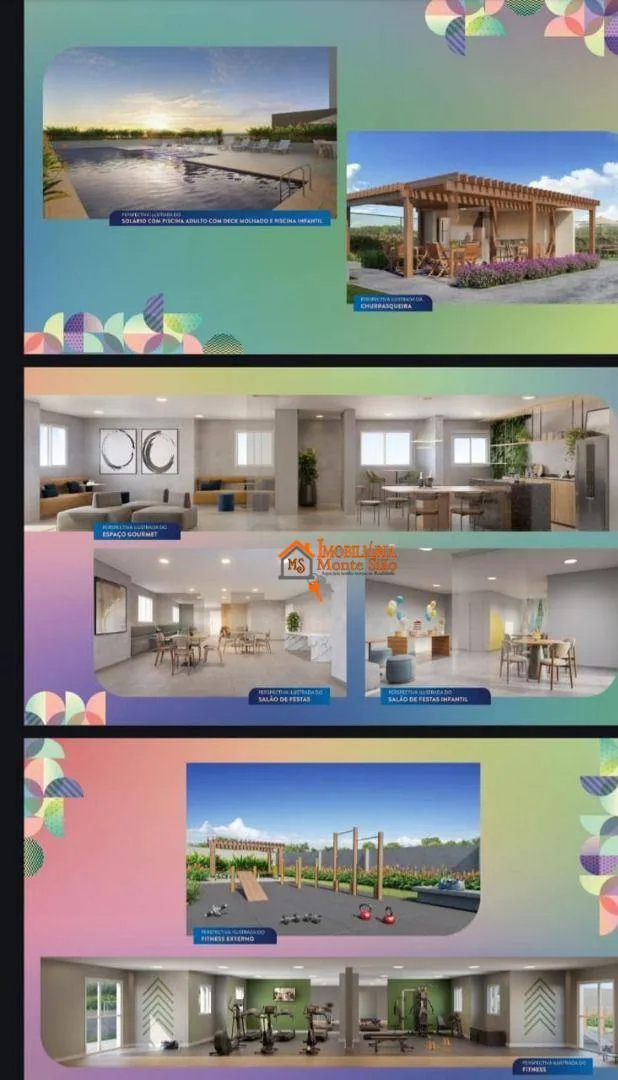 Imagem Apartamento com 1 dormitório à venda, 43 m² por R$ 350.000,00 - Vila Augusta - Guarulhos/SP