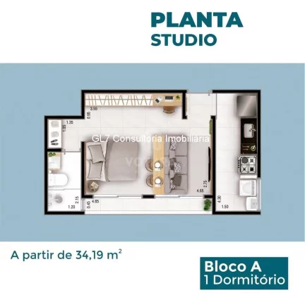 Foto do imóvel Lançamento Apartamentos Residencial Vila Bela - Indaiatuba/SP 1dormitorio, Próxima ao Hospital haoc, faculdade Max Planck, Centro ,